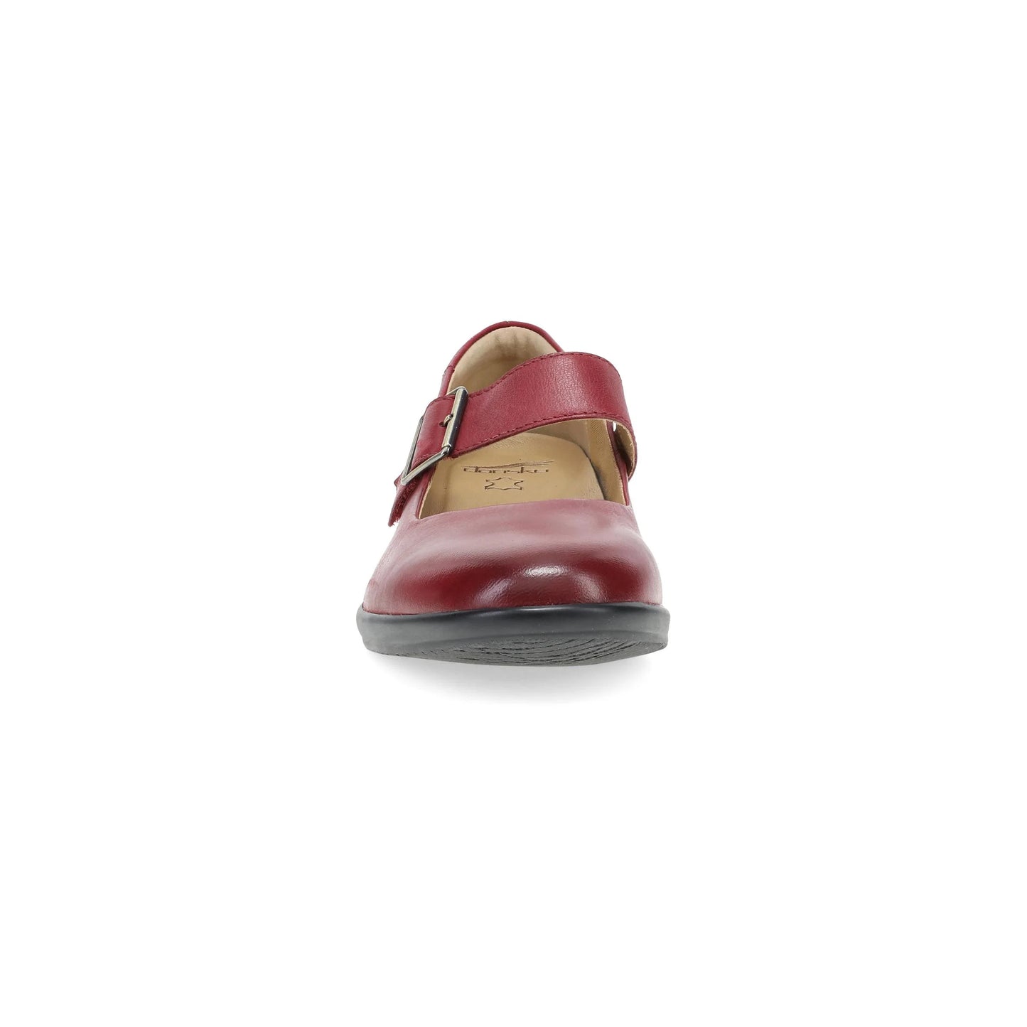 Collette Wide Red Burnished Nubuck