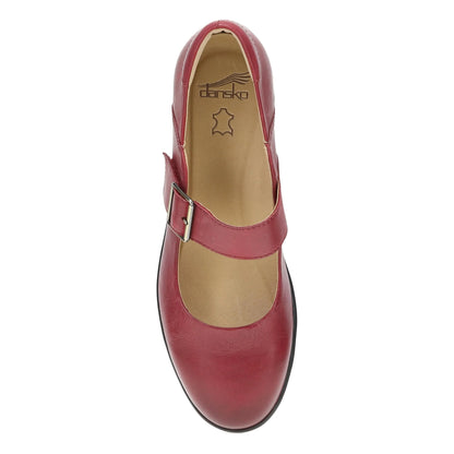 Collette Red Burnished Nubuck