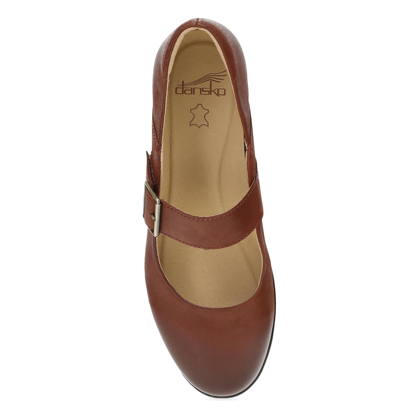 Collette Wide Russet Burnished Nubuck