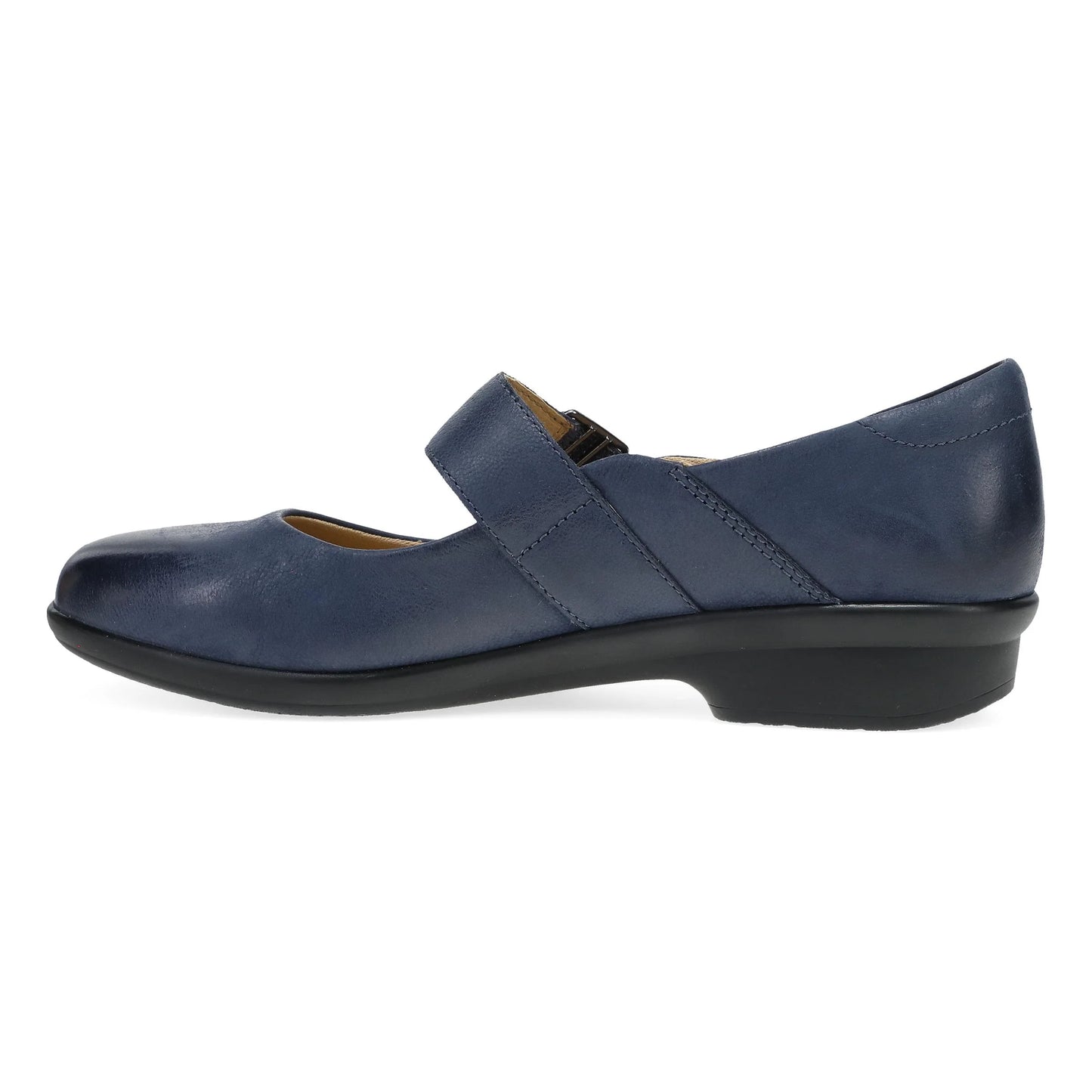Collette Wide Navy Burnished Nubuck