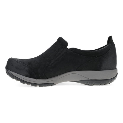 Pippy Black Waterproof Burnished Suede