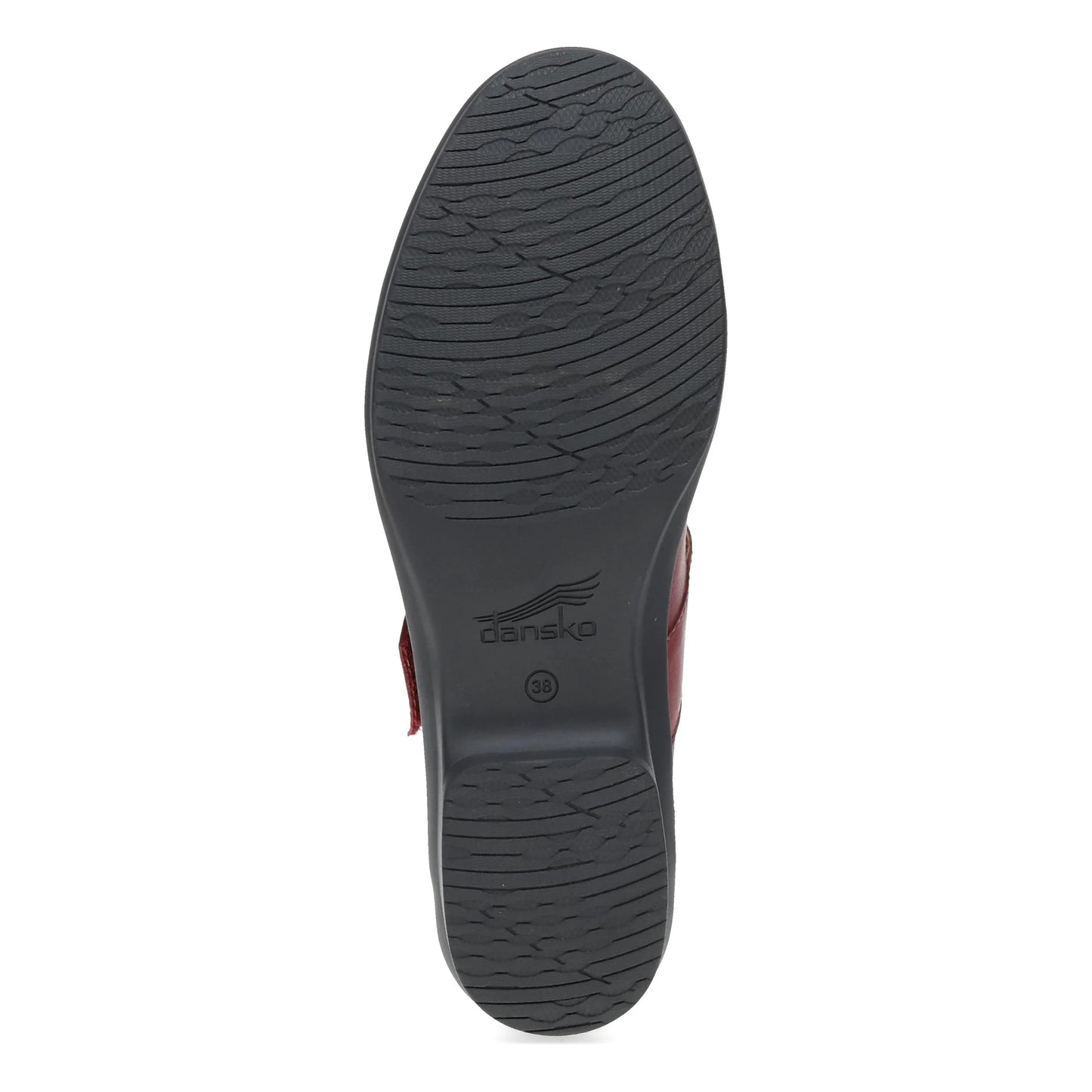 Collette Wide Red Burnished Nubuck