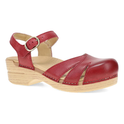 Margreta Red Burnished Nubuck