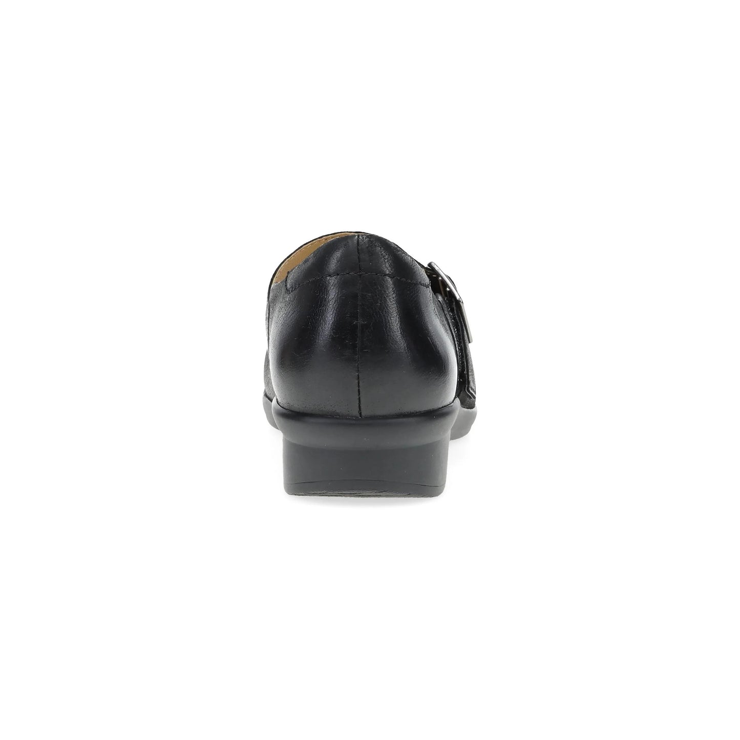 Collette Wide Black Burnished Nubuck